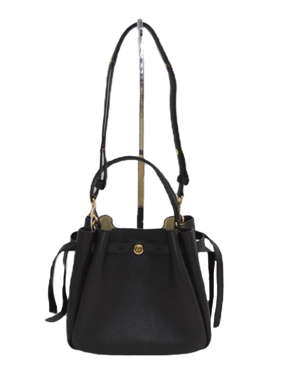 Tory Burch Romy pebbled bucket bag #202-93 - Picture 7 of 8